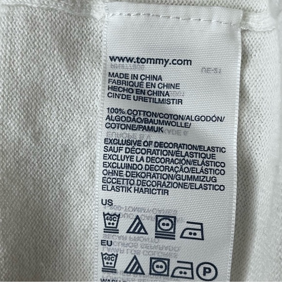 vtg Y2k Tommy Hilfiger XL Sweater White Polka Dot Retro Pinup Rockabilly Preppy - Picture 11 of 11